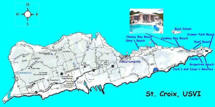 St Croix Map